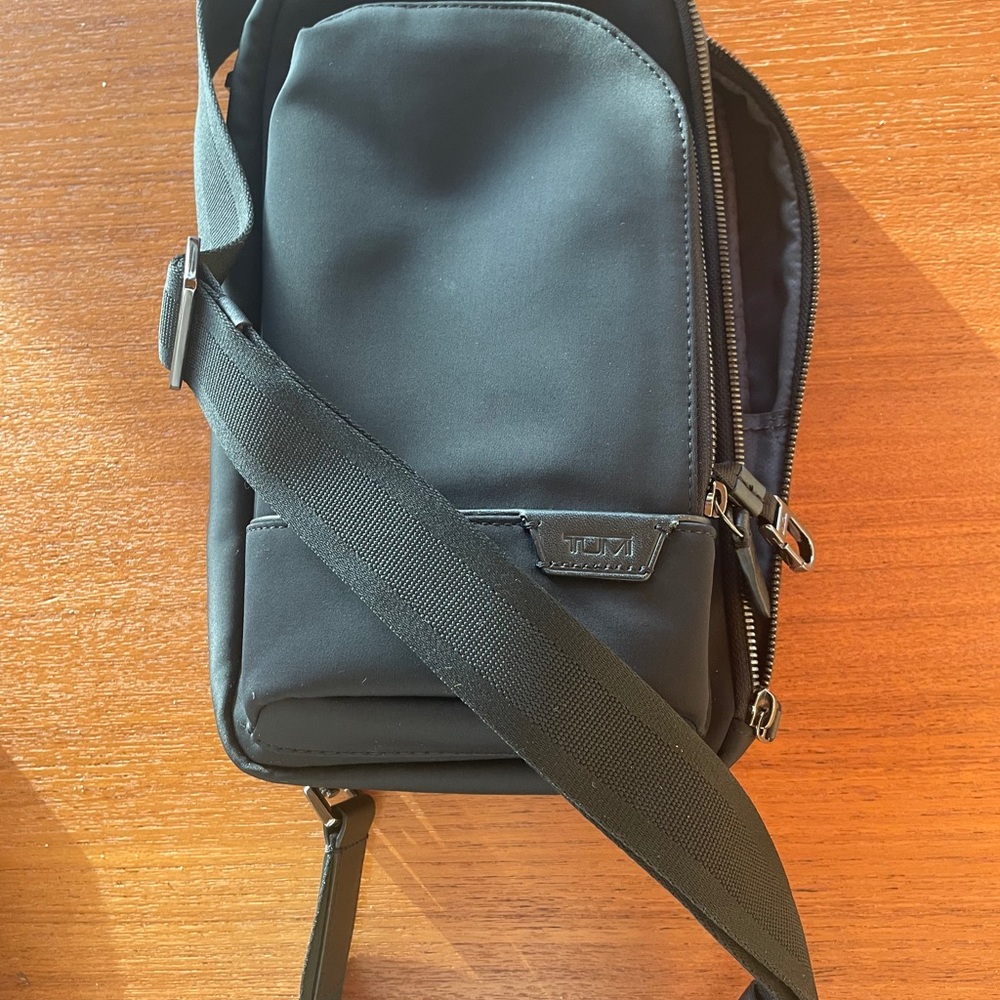 TUMI Black Sling Bag (unused)